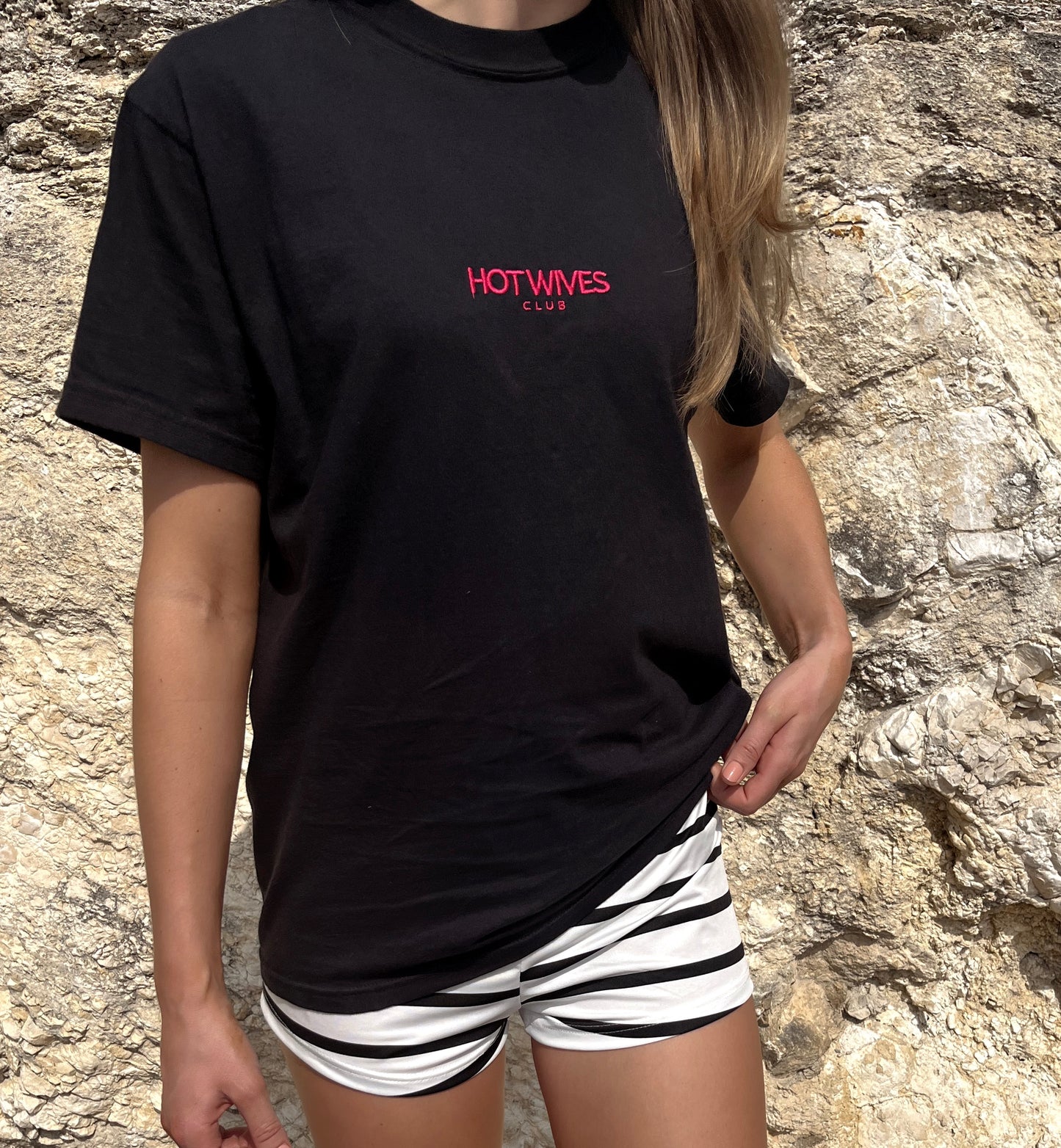Black HOT WIVES CLUB Tee