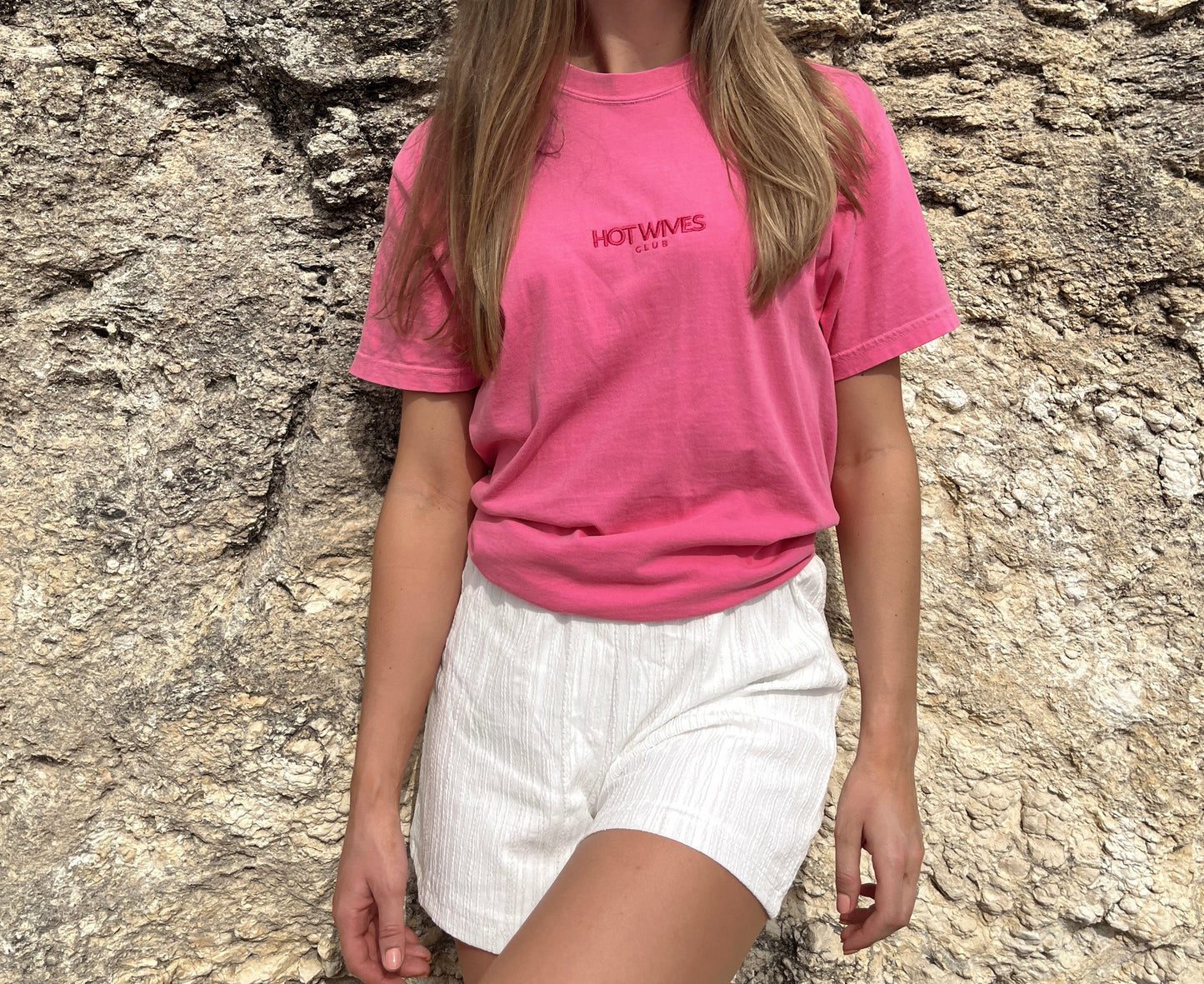 Hot Pink HOT WIVES CLUB Tee