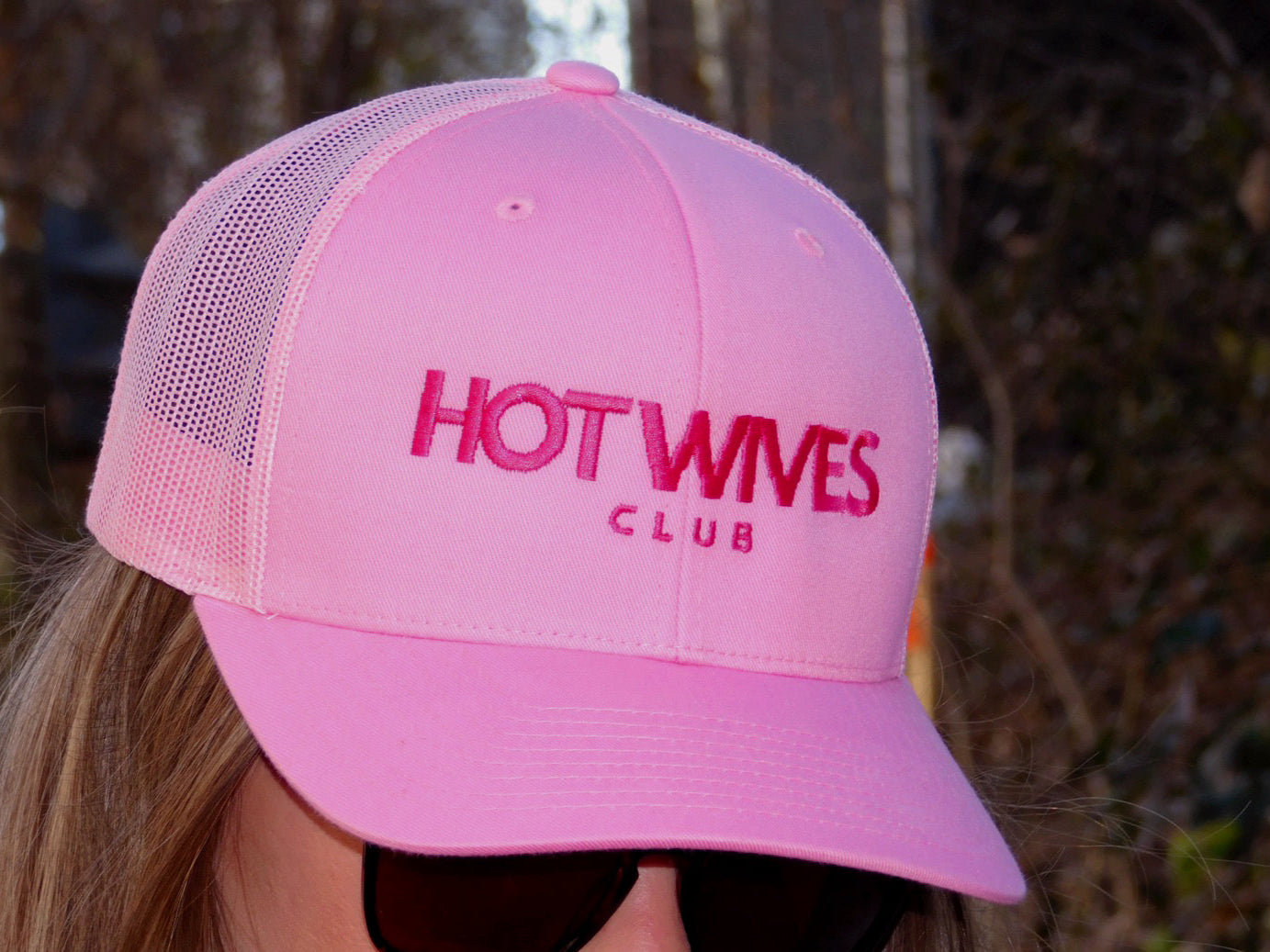 Pink HOT WIVES CLUB Trucker Hat